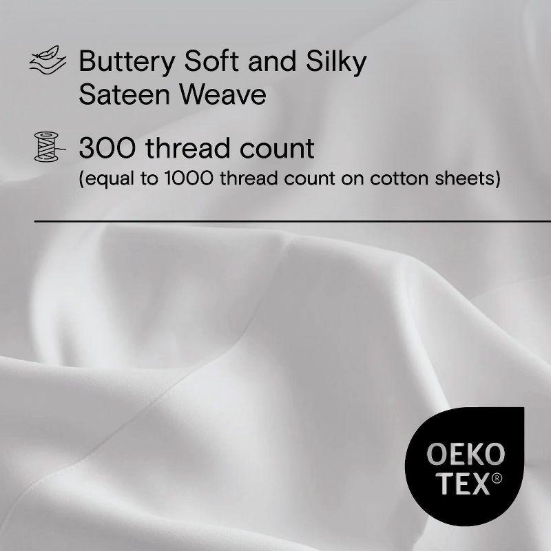 DOZ Bamboo Viscose Duvet Cover Set, Organically Grown Bamboo, Buttery Soft, Cooling, High GSM