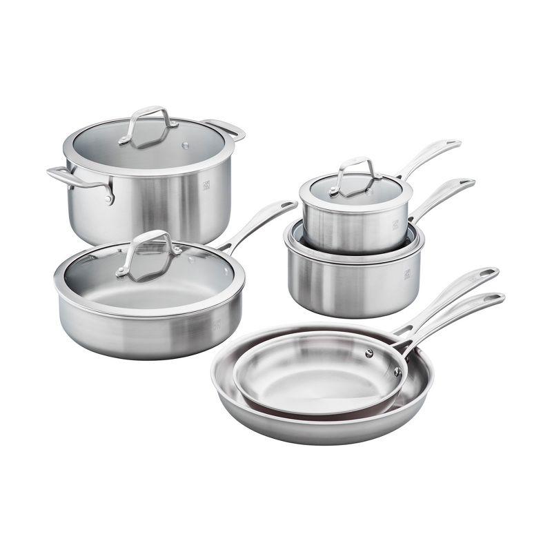 ZWILLING Spirit 3-ply 10-piece Stainless Steel Cookware Set