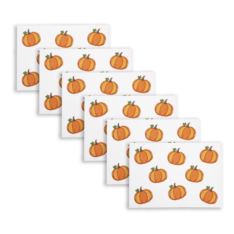 Hello Pumpkin Cotton Thanksgiving Placemat Set of 6