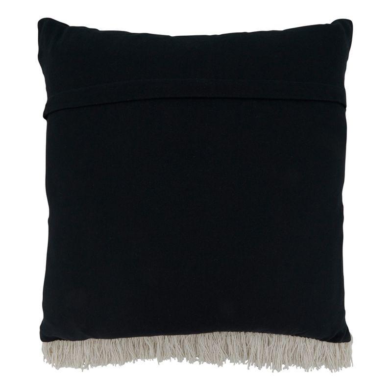 Neith Fringed Cotton Pillow Cover