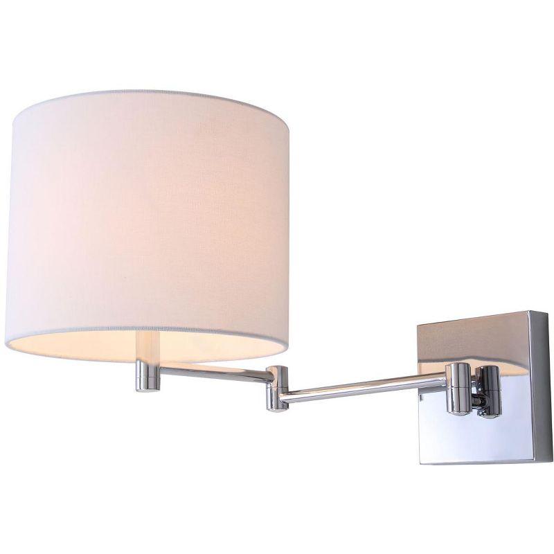 Lillian Chrome Polished Transitional Wall Sconce Set of 2