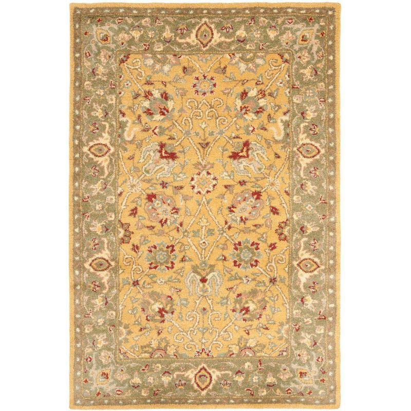 Antiquity AT21 Hand Tufted Indoor Accent Rug - Gold - 3'x5' - Safavieh