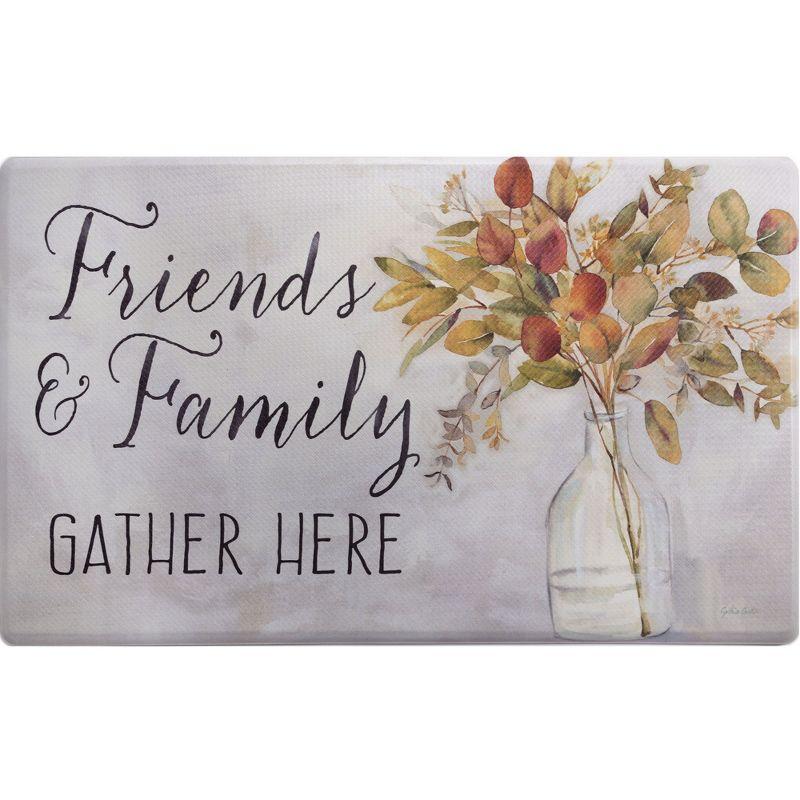 SoHome Cozy Living Friends and Family Gather Eucalyptus Floral Anti-Fatigue Mat