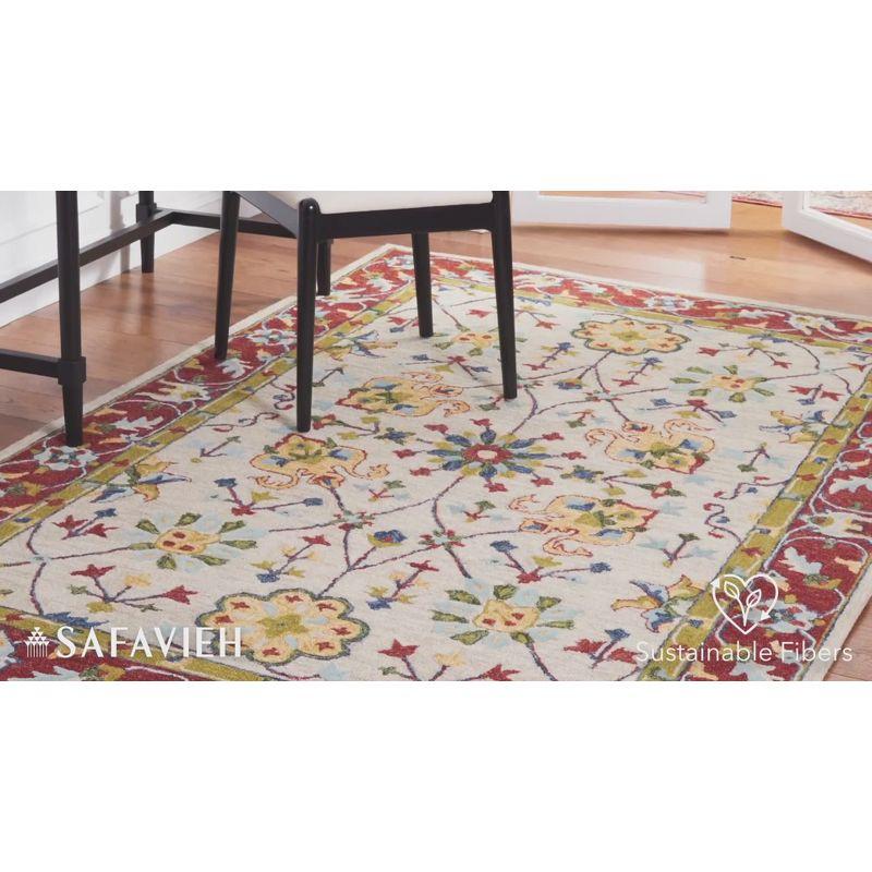 Micro-Loop MLP386 Hand Tufted Indoor Area Rug - Beige/Rust - 8'x10' - Safavieh