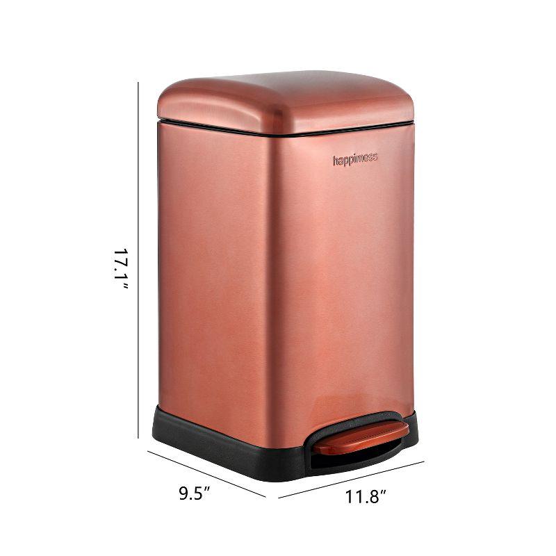 happimess Betty Retro Mini 3.2-Gallon Step-Open Trash Can