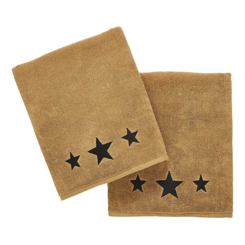 VHC Brands Timeless Linens Stars Bath Towel Set of 2 27x54 (Set of 2)