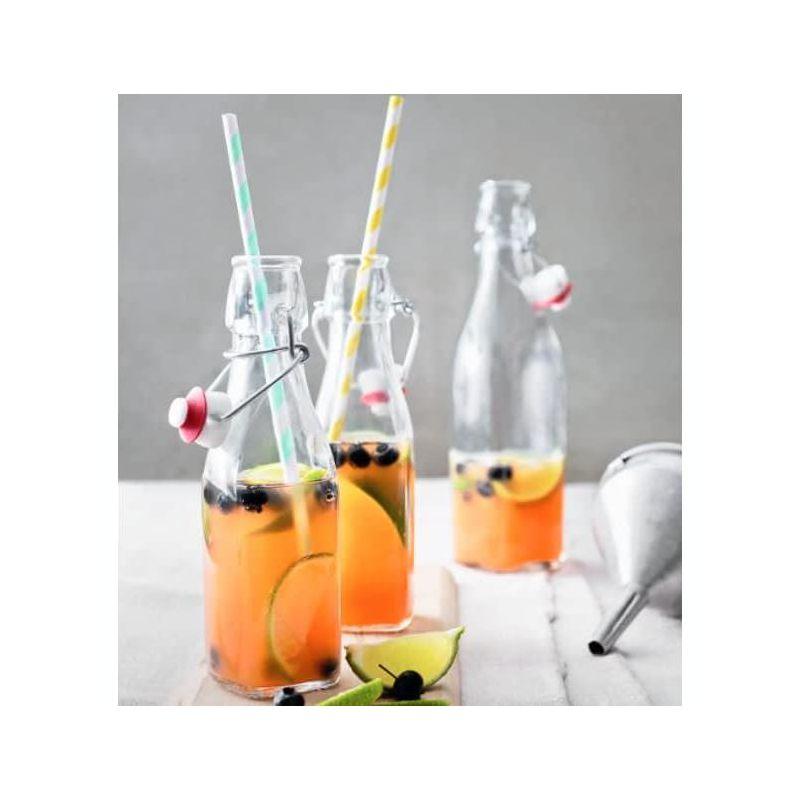 Bormioli Rocco Glass 8.5 Ounce Swing Top Bottle Set of 2