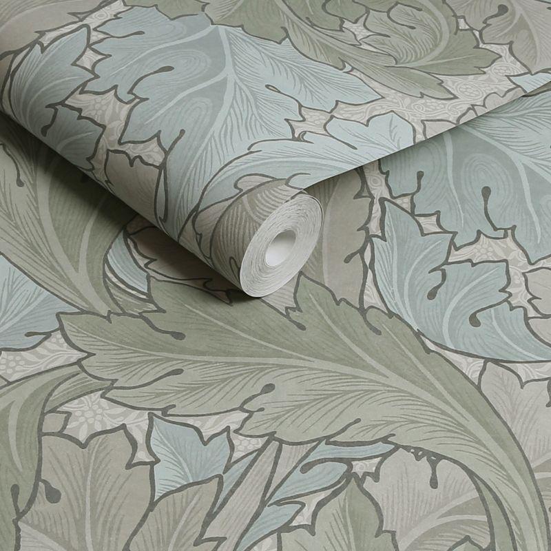 William Morris at Home Acanthus Sage & Duck Egg Wallpaper