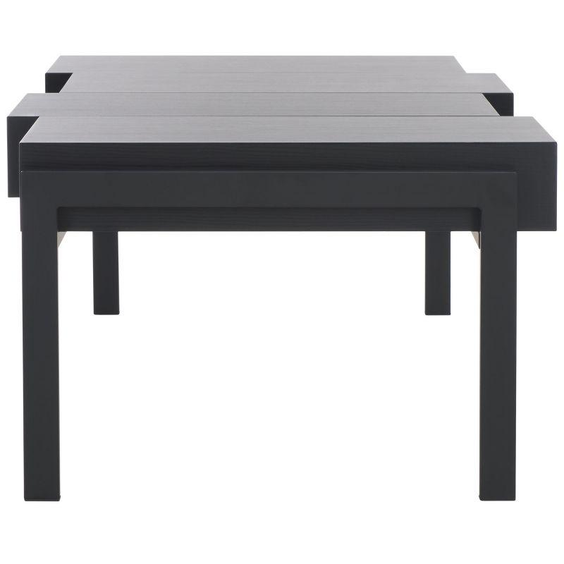 Alexander Coffee Table - Black Stripe/Black - Safavieh