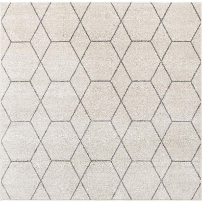 Unique Loom Trellis Frieze Geometric Trellis Indoor Woven Area Rug