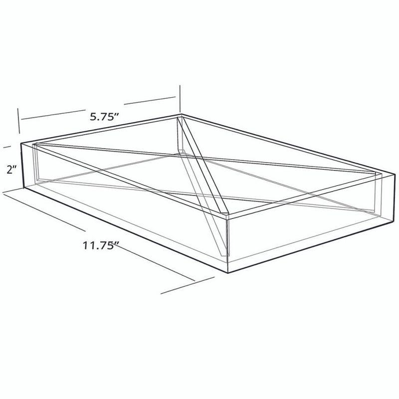 Azar Displays Large Tray Four Compartment Desk Organizer