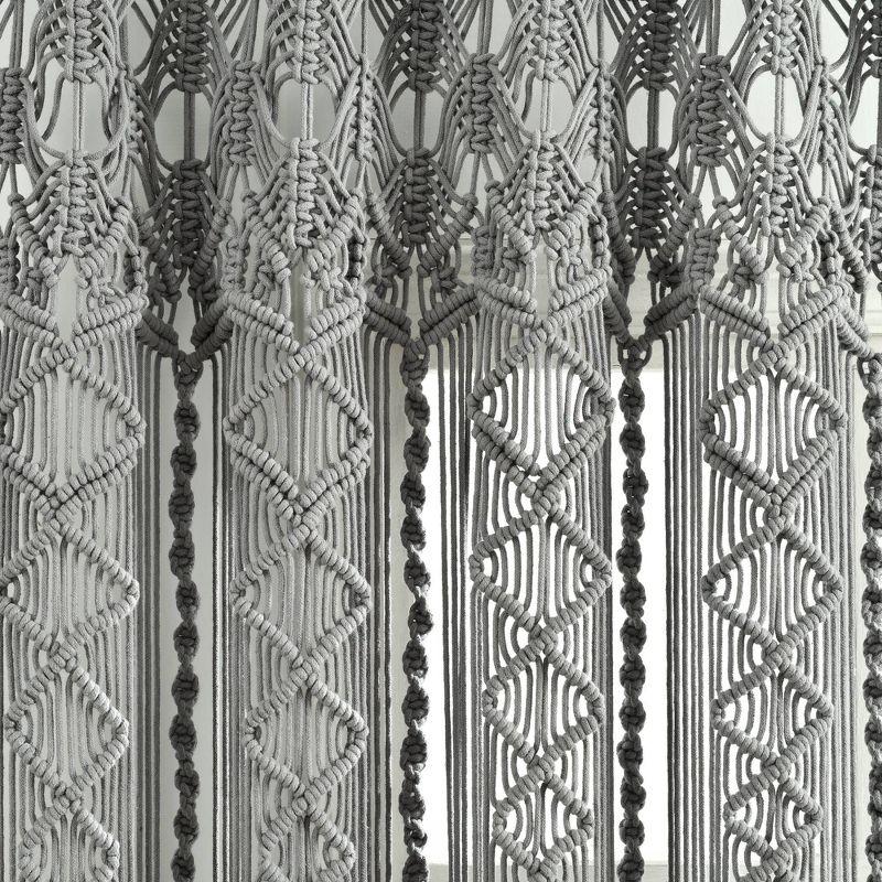Reyna Cotton Semi Sheer Curtain Panel
