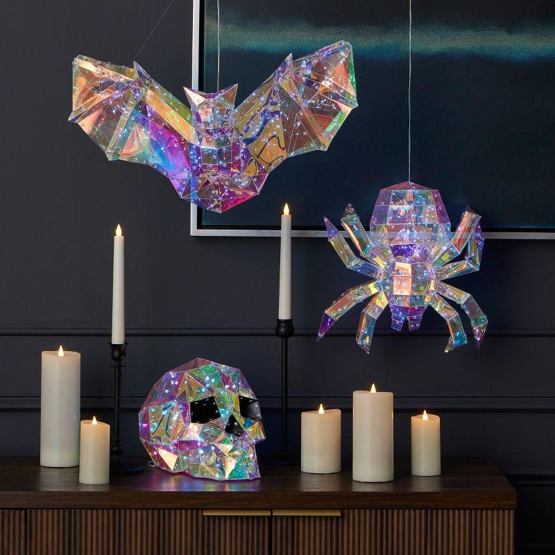 Seasonal LLC Prismatic Iridescent Spider 14", LED lights