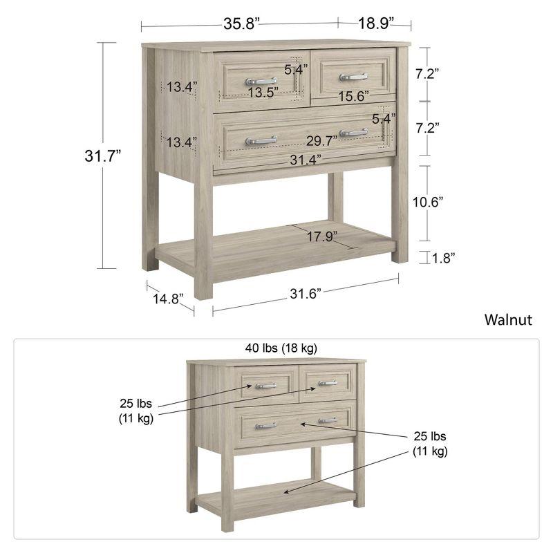 Sierra Ridge Levi 3 Drawer Dresser