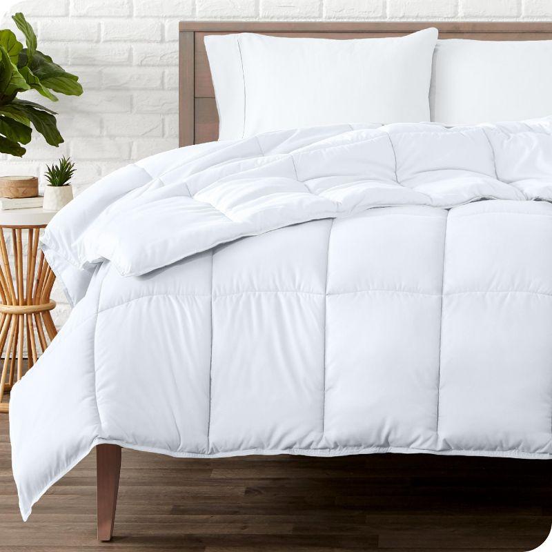 Ultra-Soft White Microfiber Twin Comforter Duvet Insert