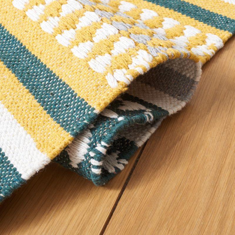 Montauk MTK451 Hand Woven Area Rug - Yellow/Ivory - 6'x6' - Safavieh.