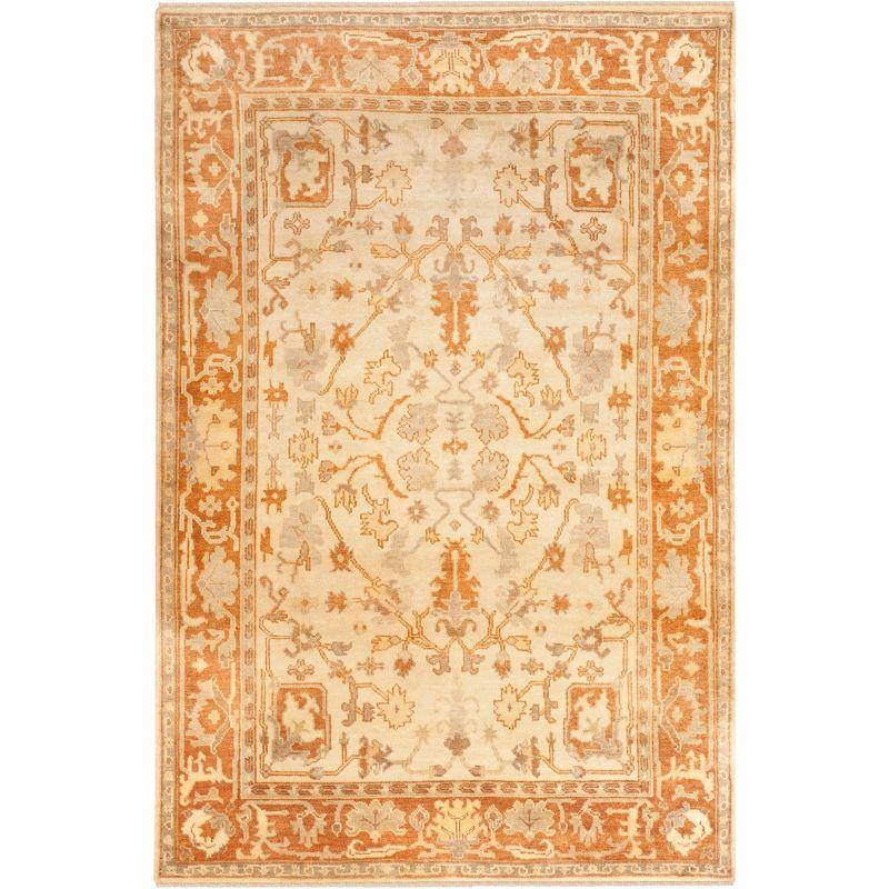 Oushak Hand Knotted Wool Oriental Rug