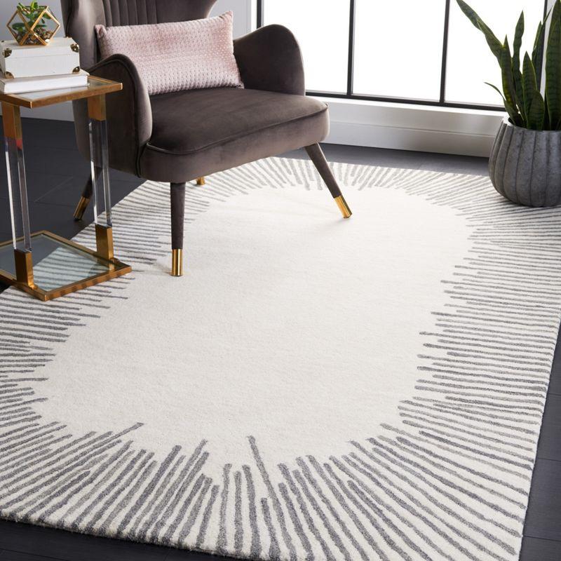 Fifth Avenue FTV129 Hand Tufted Indoor Area Rug - Ivory/Grey - 8'x10' - Safavieh