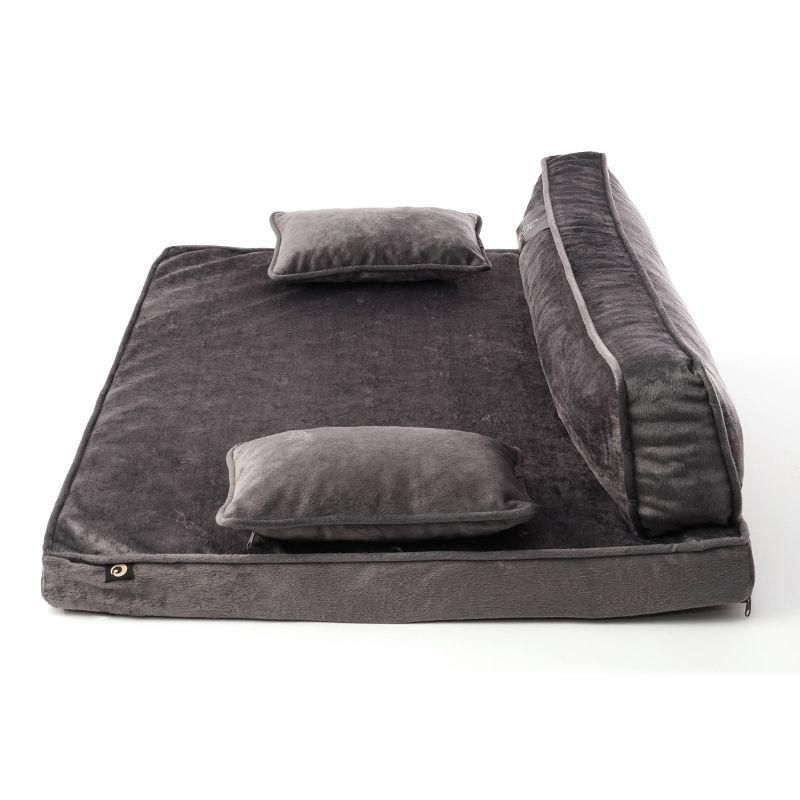 Medium Gray Orthopedic Outdoor Dog Sofa Bed