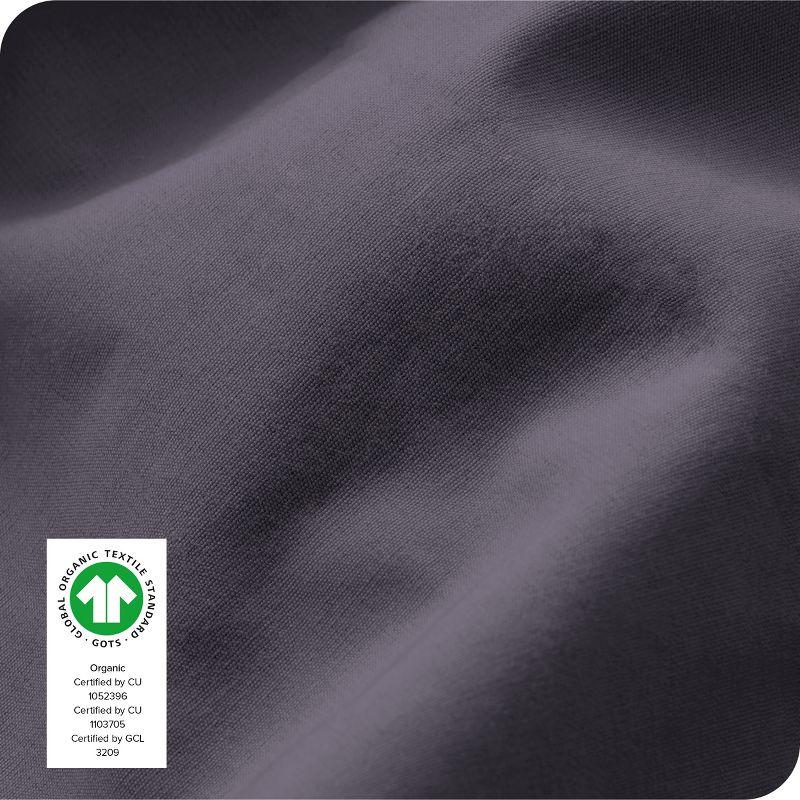 Bare Home 260 Thread Count Organic Cotton Percale Fitted Sheet