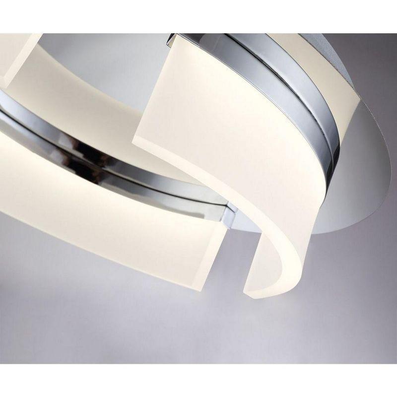 Eurofase Lighting Bria 1 - Light Flush Mount in  Chrome