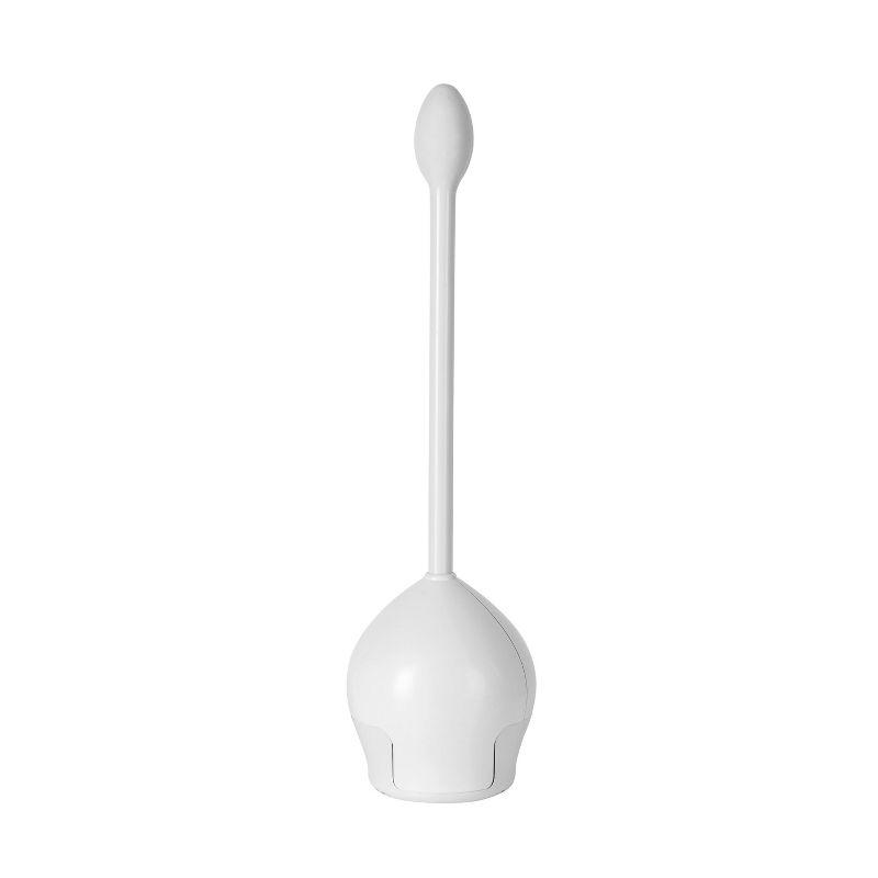 Bath Bliss Plastic Toilet Brush And Holder