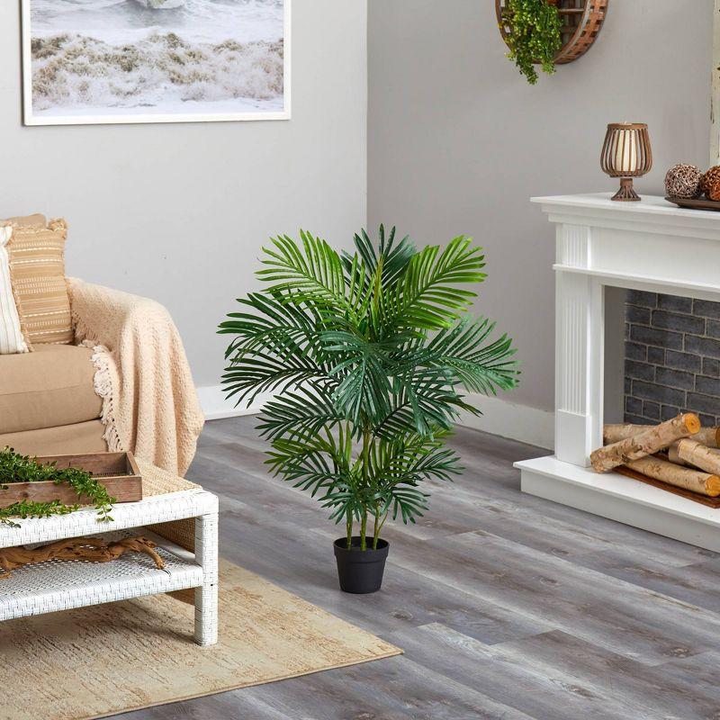 40" Indoor/Outdoor Areca Artificial Palm Tree - Nearly Natural: UV & Weather-Resistant Faux Palm