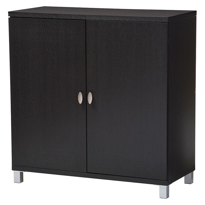 Marcy Espresso Brown Engineered Wood Entryway Bag Storage Sideboard