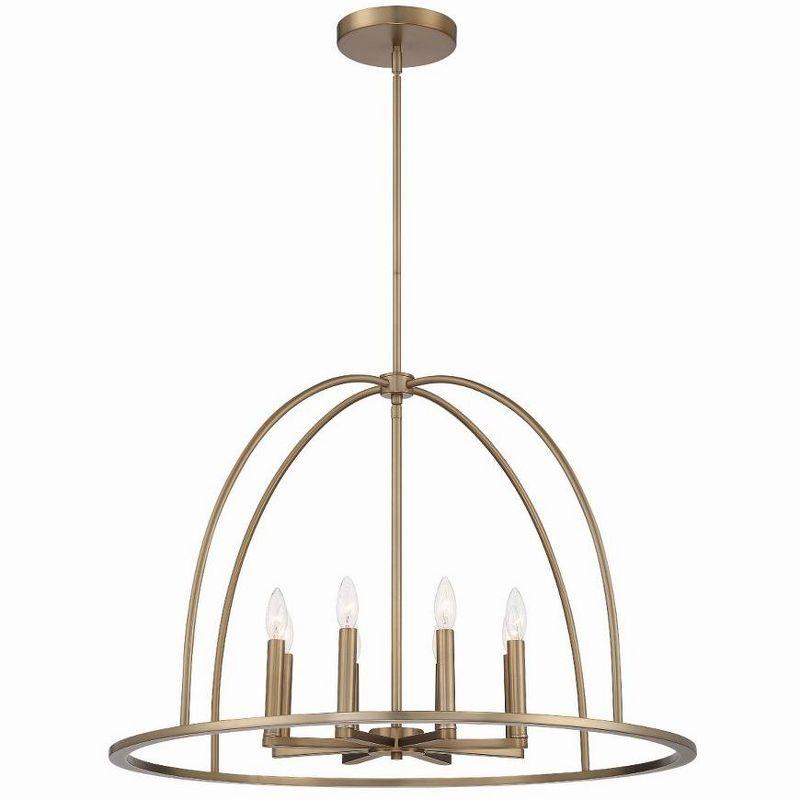 Crystorama Lighting Abbott 8 - Light Chandelier in  Vibrant Gold