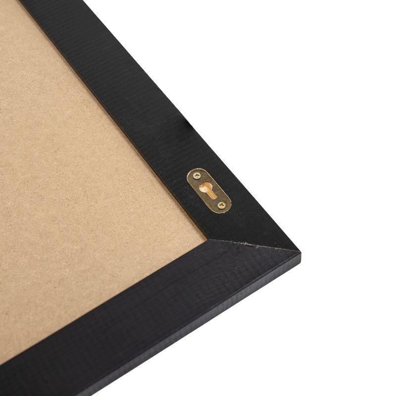 Sunnydaze Large Magnetic Chalkboard for Wall with Pine Frame and Chalk and Eraser - 36" x 24" - Black