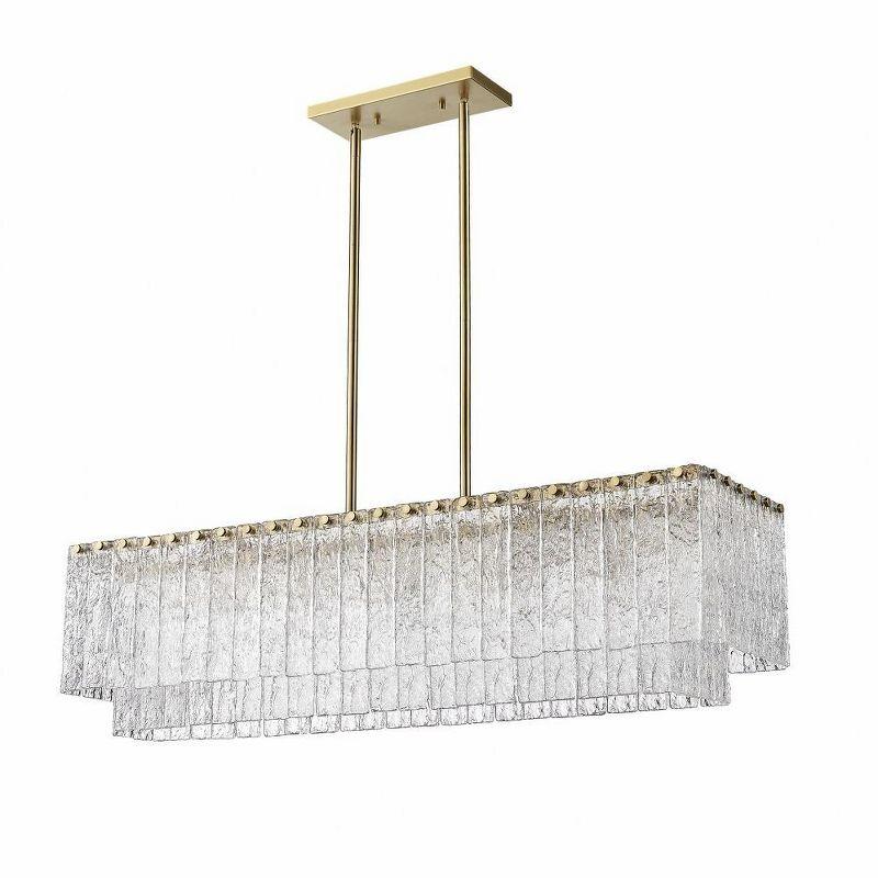 Z-Lite Glacier 5 - Light Island Pendant Light in  Modern Gold