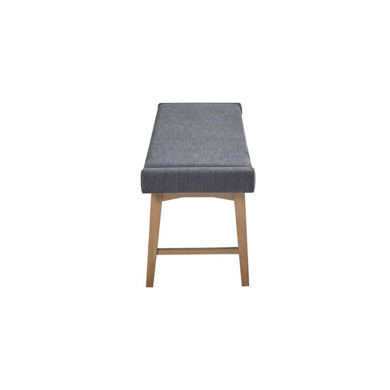 April Modern Upholstered Wood Frame Accent Bench