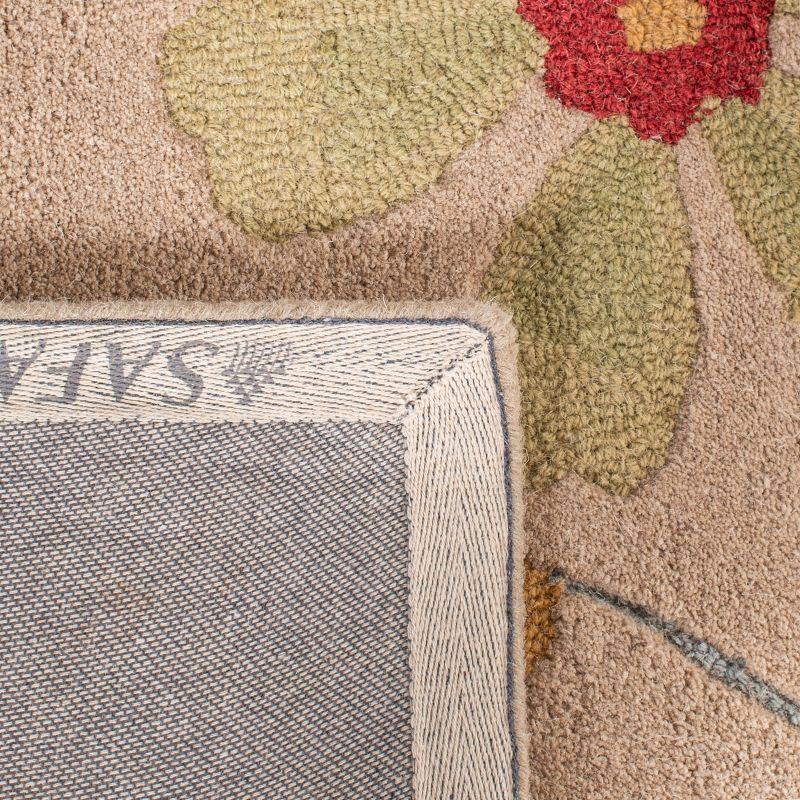 Blossom BLM784 Hand Hooked Area Rug - Beige/Multi - 5'x8' - Safavieh.