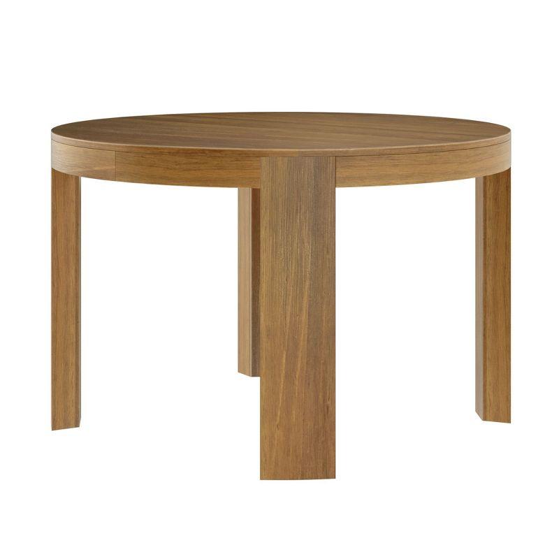 Plank+ Beam Modern Rounded Round Dining Table