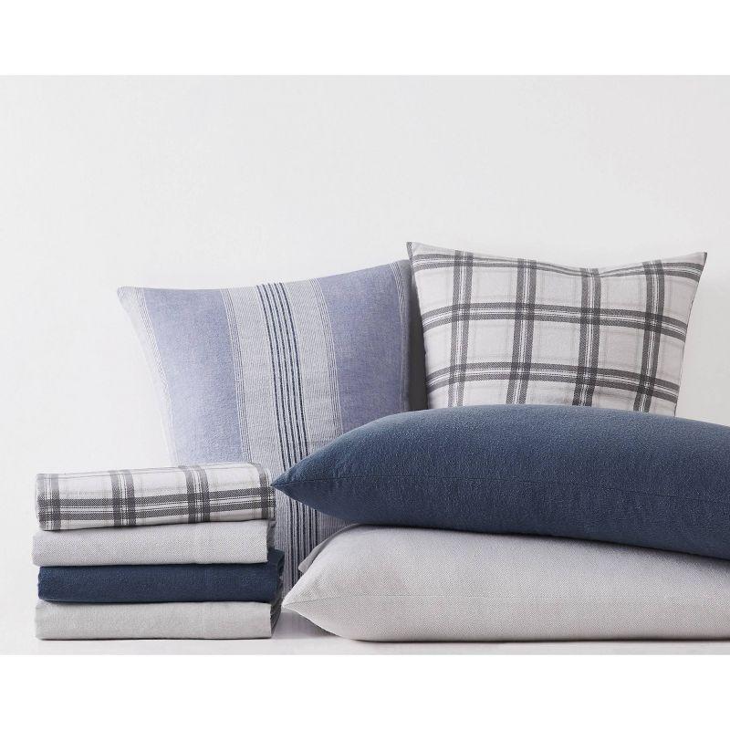 London Fog London Fog Plaid Flannel Duvet Cover Set