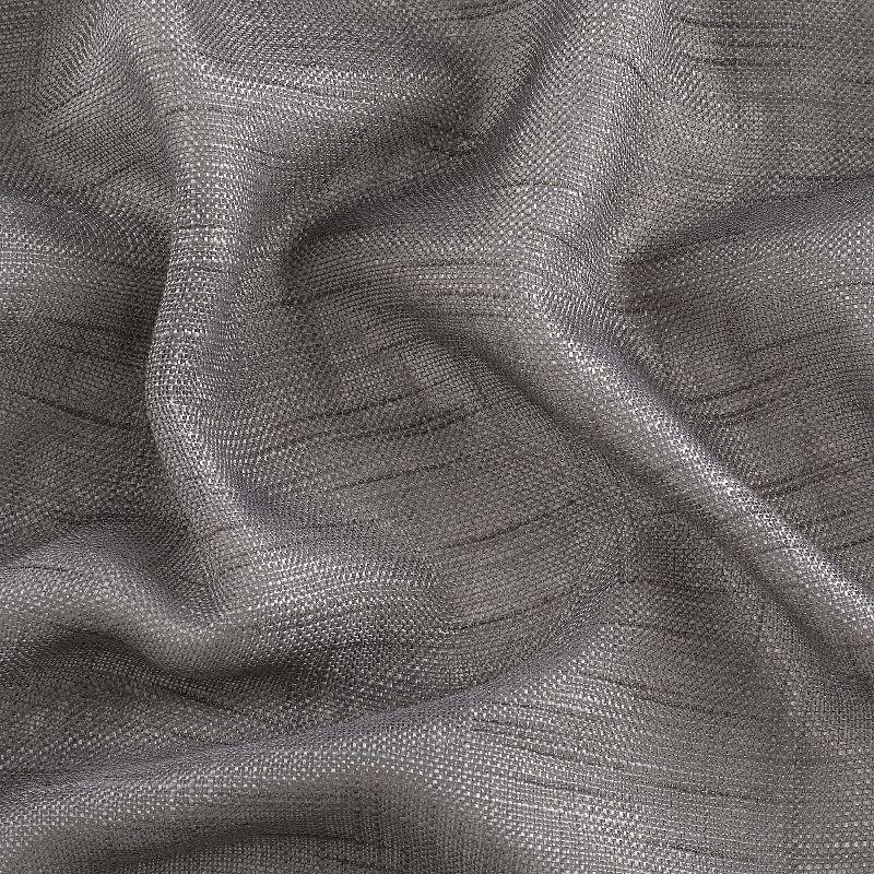 Gray Sheer Linen Grommet Top Window Panels, 84" x 52"