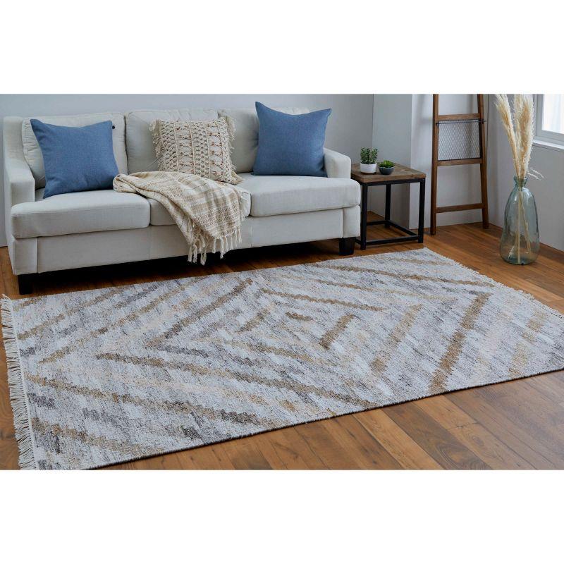 Beckett Transitional Geometric Ivory/Gray/Tan Area Rug