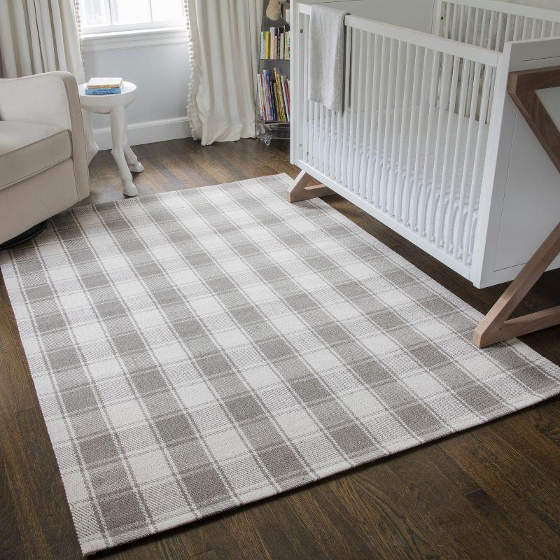 Marlborough Flatweave Wool Plaid Rug