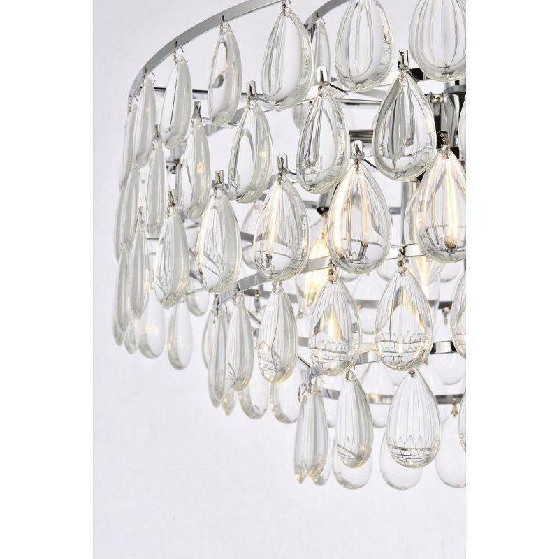 Elegant Lighting Mila 5 - Light Pendant in  Chrome