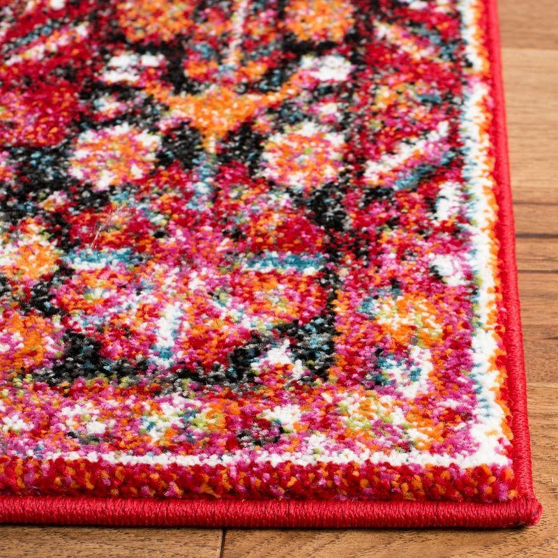 Vintage Hamadan VTH222 Power Loomed Indoor Area Rug - Red/Multi - 6'7"x6'7" - Safavieh.