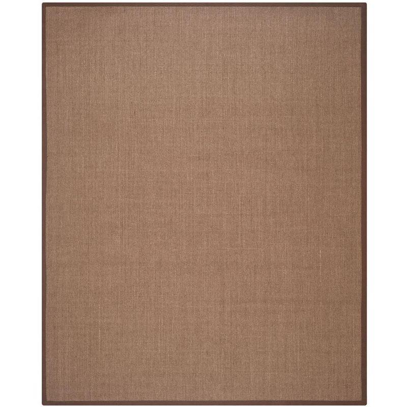 Natural Fiber NF441 Power Loomed Indoor Area Rug - Brown/Brown - 6'x9' - Safavieh