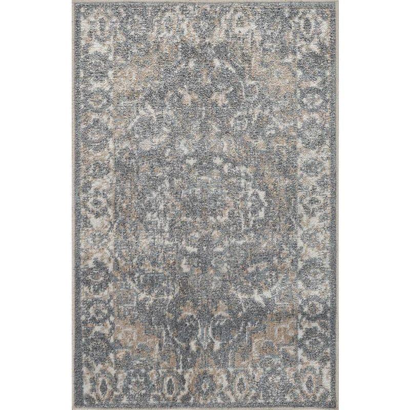 Mark & Day Elsmore 2'x3' Rectangle Washable Woven Indoor Area Rugs Navy Blue