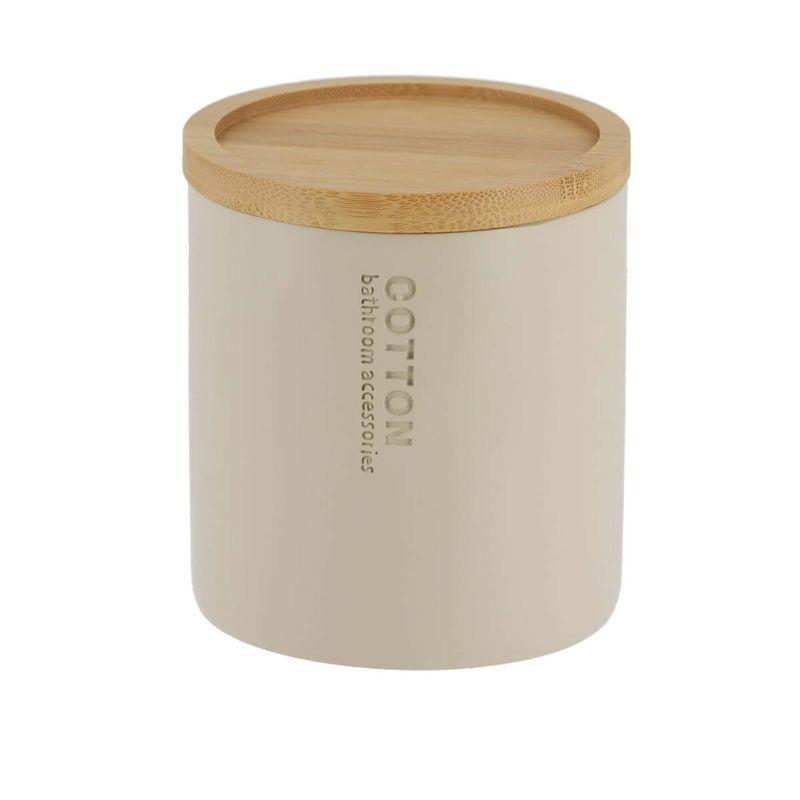 Willis Storage Container / Cotton Box Holder with Bamboo Top