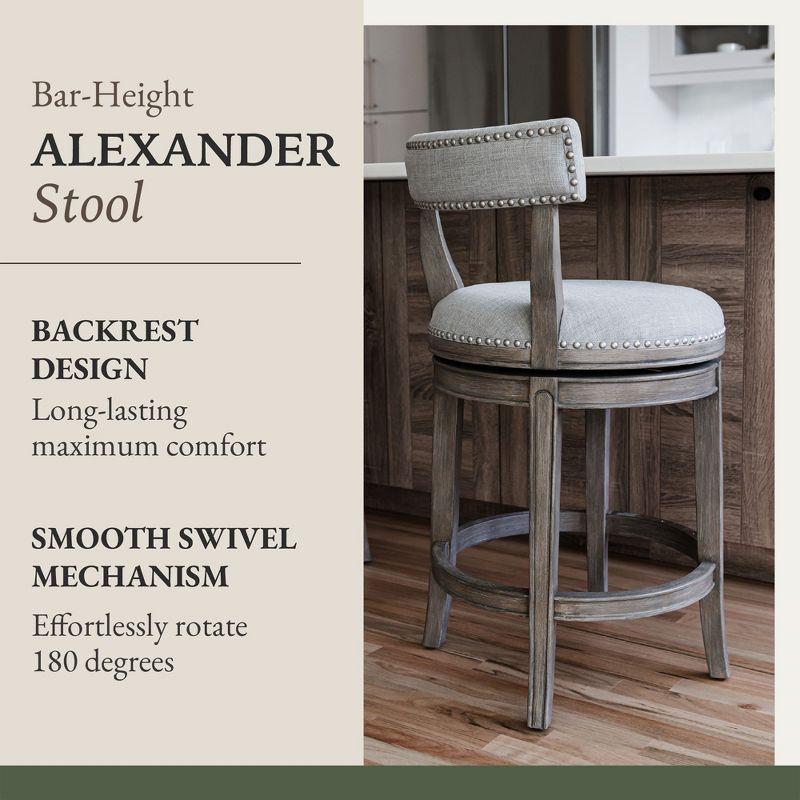 Maven Lane Alexander Counter Stool with Fabric Upholstery