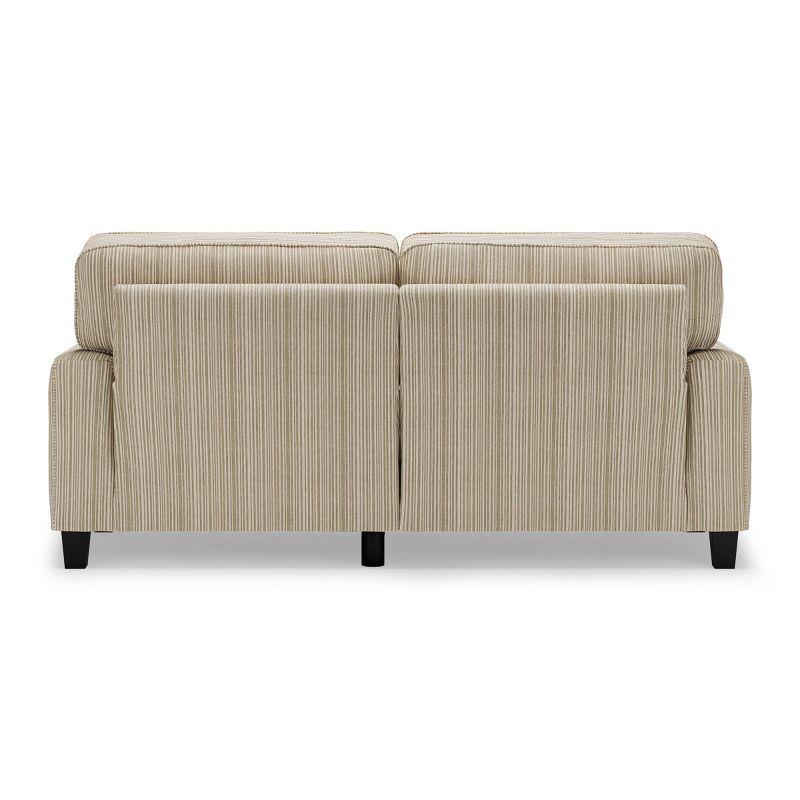 Serta Palisades 73" Track Arm Sofa, Easy Care Fabric, Soft Pillow Back, Pocket Coil Seat Cushions