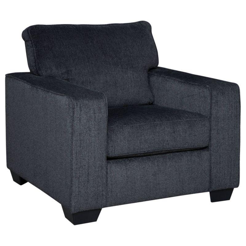 Sholes Upholstered Armchair with Ottoman