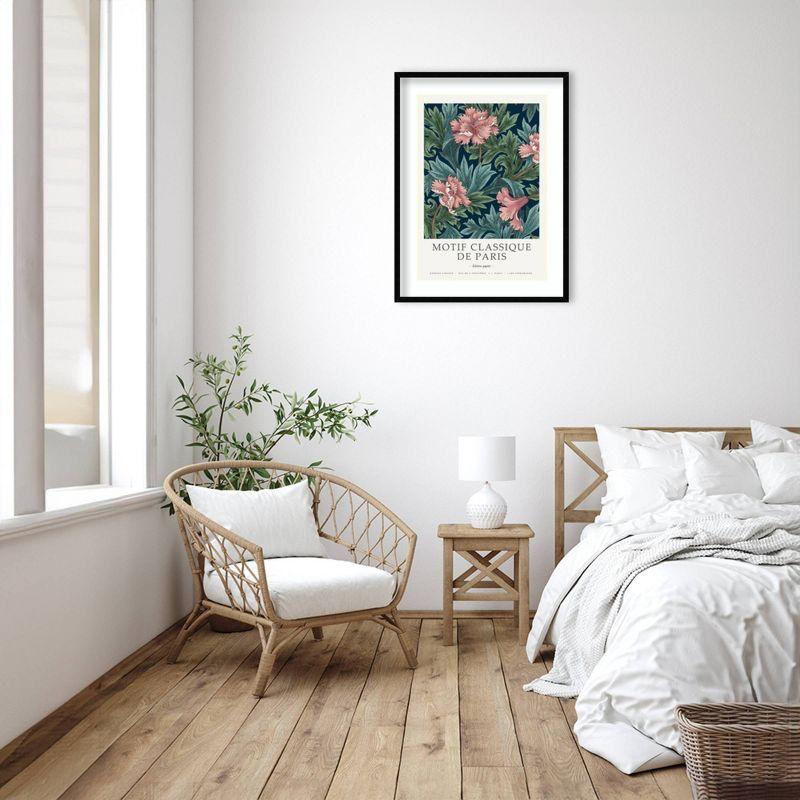 25" x 33" Motif Classique II by Design Fabrikken Wood Framed Wall Art Print - Amanti Art: Modern Botanical Lithograph, Vertical Display