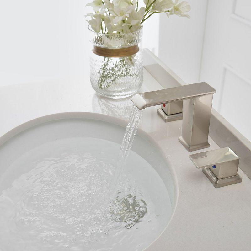 Widespread 2-handle Bathroom Faucet with Drain Assembly