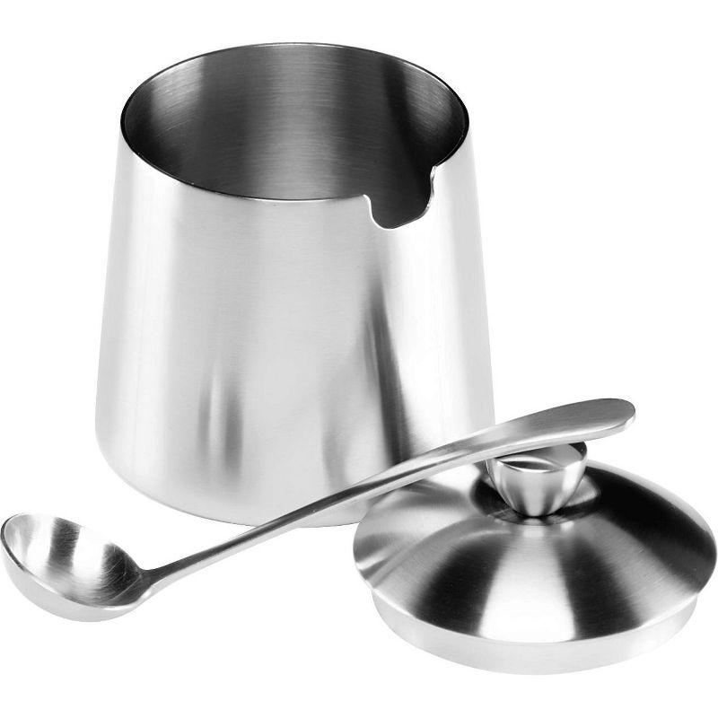 Sugar Bowl w/ Spoon, brushed finish, 10 fl. oz.