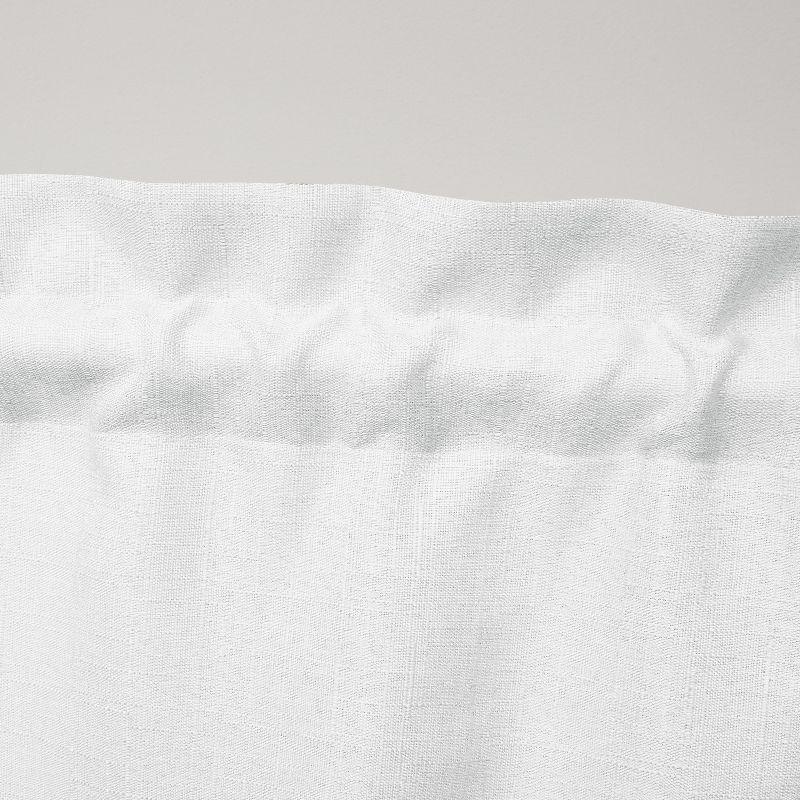 Amalgamated Textiles Exclusive Home Loha Light Filtering Rod Pocket Scalloped Valance